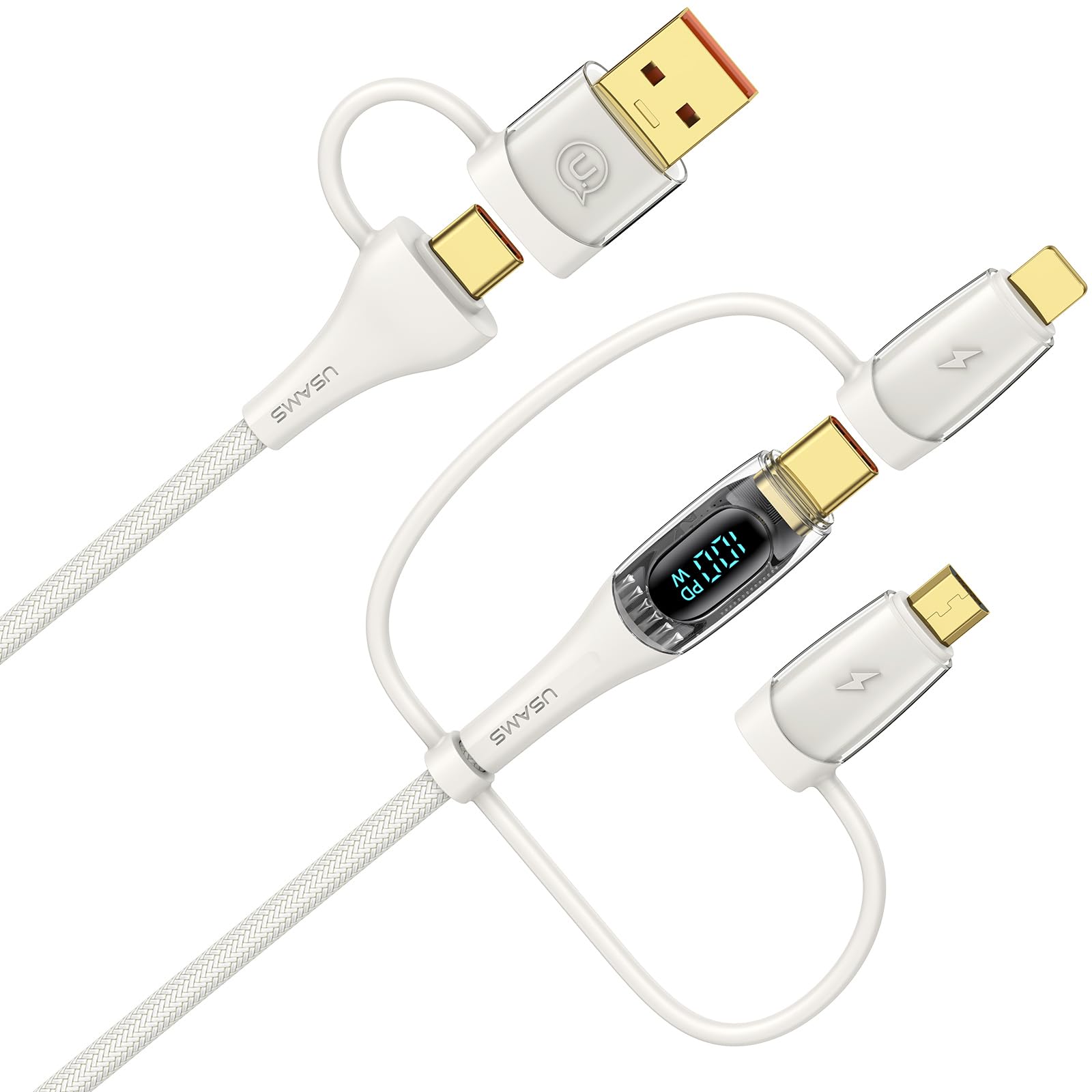 

Зарядный кабель 6-в-1, совместимый с 100WPD, быстрая зарядка, USB TYPE C, высокоскоростная передача данных, USB-адаптер-переходник, многофункциональная зарядка 3-в-1