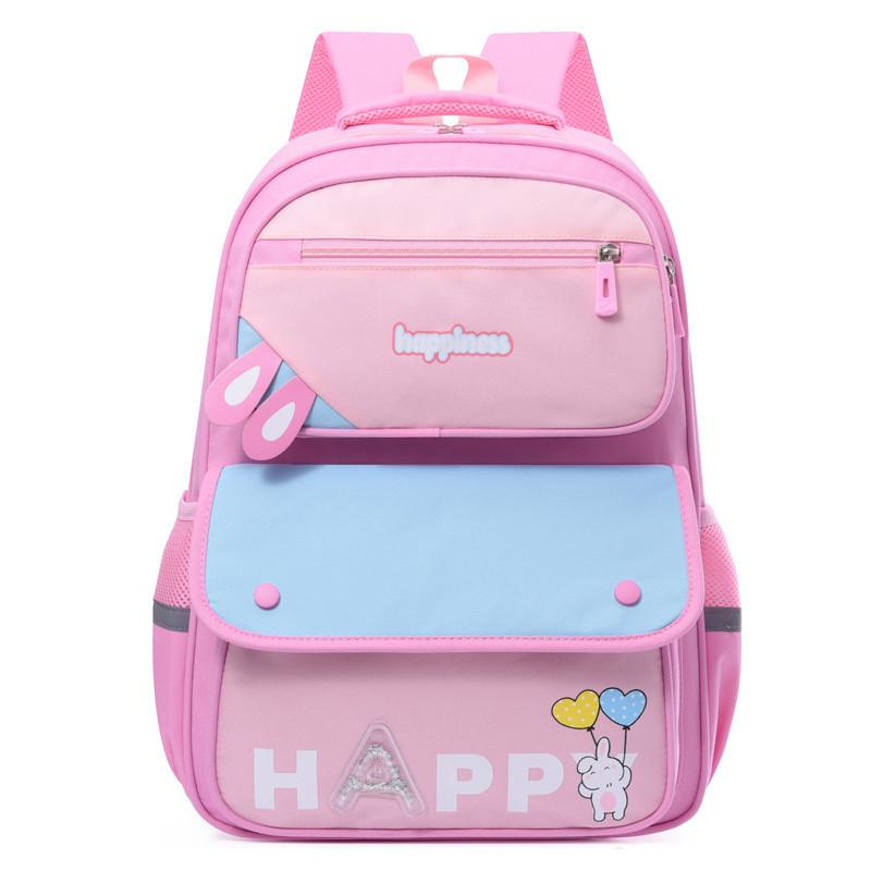 Cute Colorful Backpack For Kids Lightweight And Spacious Ideal For School розовый