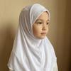 Ice Silk Kids Hijab Breathable Head Wrap Elegant Little Girls Turban  Party Wear