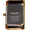 Seiko SWR110 Women's Quartz Watch Sapphire Crystal Gold Case Brown Leather Band Japan Made Elegant Dress