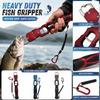 Heavy Duty Fish Gripper with Built-in Scale Non-slip Handle Fishing Lip Grip Tool for Secure Fish Holding and Measuring