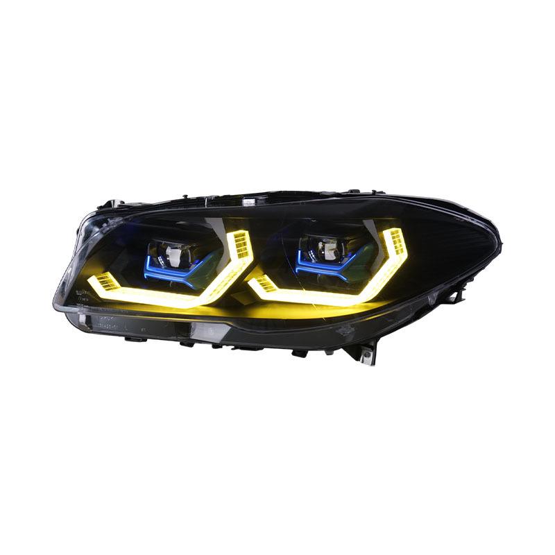 BMW 5 Series (2011-2017) F10/F18 Headlight Assembly with Modified Spoon LED DRLs & Flowing Turn Signals