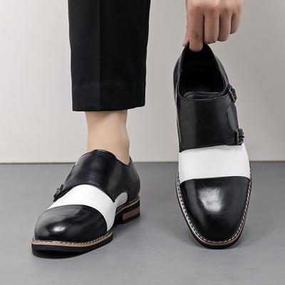 Mode Retro Herren Slipper Lässig Bequem Mode Schnalle Lederschuhe Britische Business Büro Kleiderschuhe Größe 38-48 Herrenschuhe