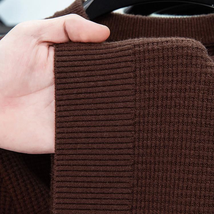 Men's Trendy Knitted Sweater: Fashionable, Loose, Casual, Versatile Round Neck Pullover for Autumn and Winter