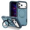 3IN1 Shockproof Armor Phone Case For iPhone 17 Air 16/E 15 14 13 12 11 Pro Max Plus 360° Metal Magnetic Holder Translucent Cover