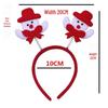 Christmas Hair Clip & Headband Set: Snowman Ornament, Bow, Hat - Perfect Holiday Accessories for Kids