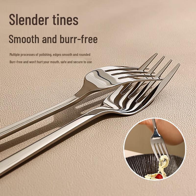 Shihua 4-Pack Stainless Steel Dinner & Dessert Forks