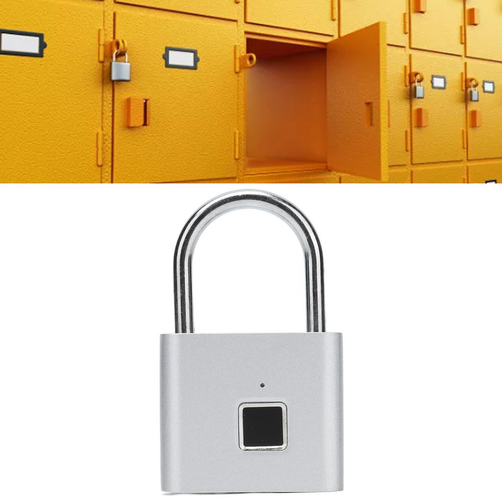 Fingerprint Padlock Zinc Alloy Smart Home Cabinet Door Dormitory Locker Fingerprint Lock