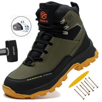 Wodoodporne buty robocze męskie ze stalowym noskiem, odporne na przebicie, niezniszczalne buty ochronne, wygodne buty męskie