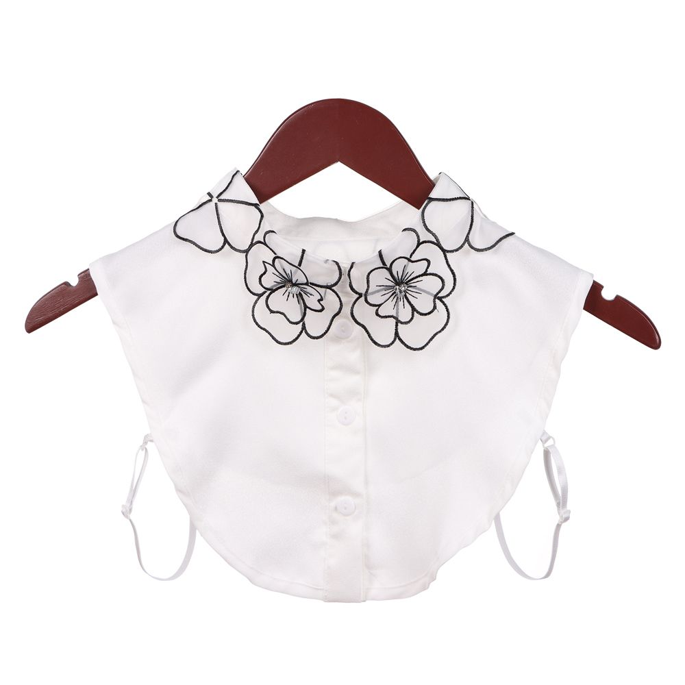 Classic Women Cotton Lace Fake Collar Vintage Detachable Clothes Accessories Lapel Blouse Top Shirt Collar False Collar DropShip