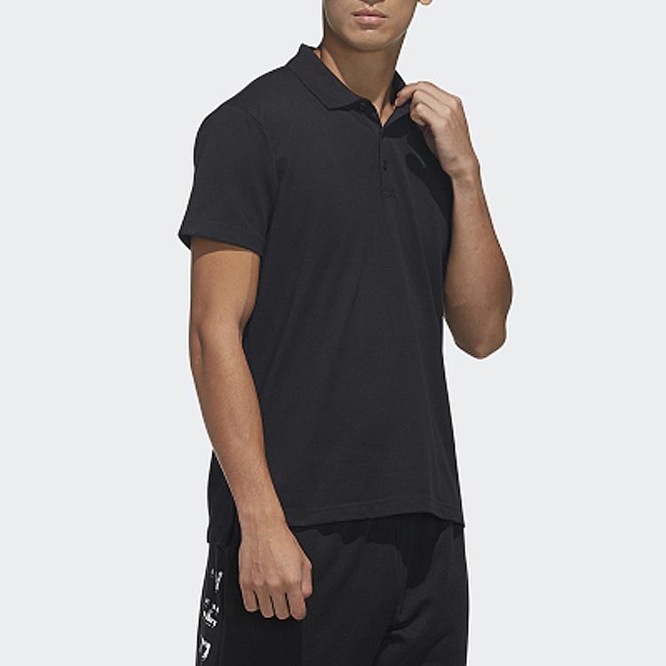 Adidas Essential Solid Short Sleeve Sports T-Shirt Men Tops Black FM5418