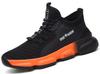 [SUADEX] Safety Work Shoes, Lightweight, Steel Toe Cap, Slip-Resistant, Black