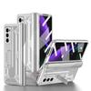 מעמד שריון נרתיק עבור Samsung Galaxy Z Fold 4 5 Fold3 Fold4 Fold2 Fold5 קיפול 3 2 Zfold3 מסך כיסוי סרט זכוכית Coque
