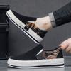 Fashion Men Shoes Men's Breathable Slip-on Casual Shoes Fisherman Loafers New Print Canvas Shoes Comfortable Lightweight Tenis Masculino
