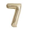32-Inch Body Shaping Numeric Balloons - Gold & Silver, Floating Birthday & Celebration Decor