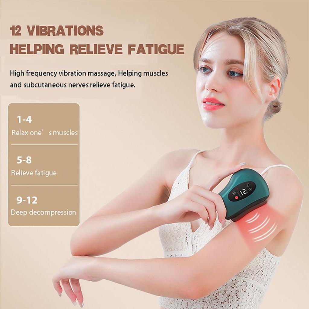 The Electric Vibrating Scraping Board Has 12 Of Adjustment And Can Massage The Face, Neck And Back To Help Fight Skin Aging