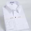Camicia formale da uomo di alta qualità a maniche lunghe bianca