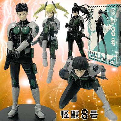 Anime Figurine Kaiju No. 8 Soshiro Hoshina Kikoru Shinomiya Action Model Pvc Toy Collection Desktop Accessories Gift