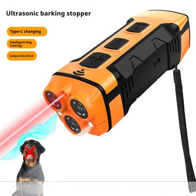 5-in-1 Hochleistungs Ultraschall Hundabweiser Welpen Anti-Bell Training Bellstoppen Laser Taschenlampe Wiederaufladbar Hundezubehör
