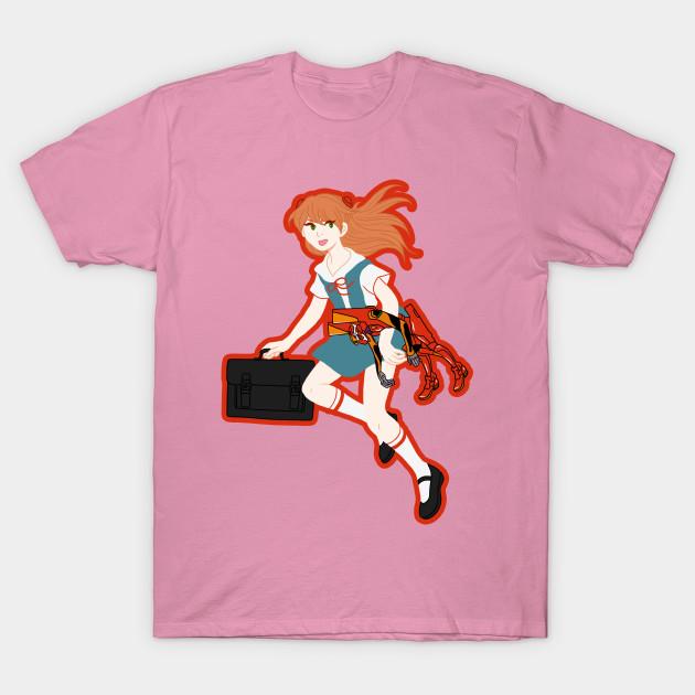 Tricou Femei Asuka Langley Soryu Imprimeu Harajuku Kawaii Tricou de Vară Mânecă Scurtă Tricou Femei Top