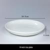 Zhishi Simple Round Pure White Serving Plate