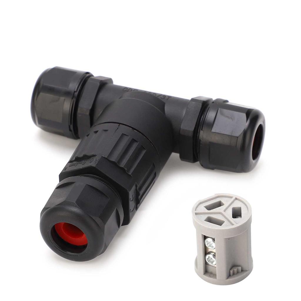Kabelverbinder IP68 Wasserdicht PA66 Schwer entflammbar Draht-zu-Draht Lampenzubehör CDF‑200/3T