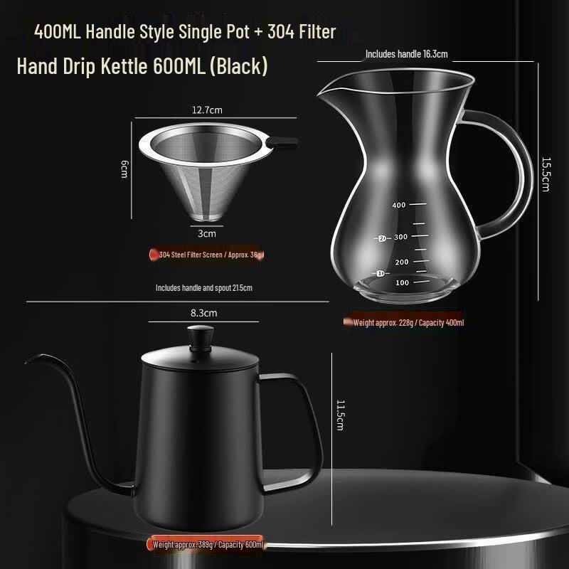Qiwei Glass Hand-Pour Coffee Sharing Pot