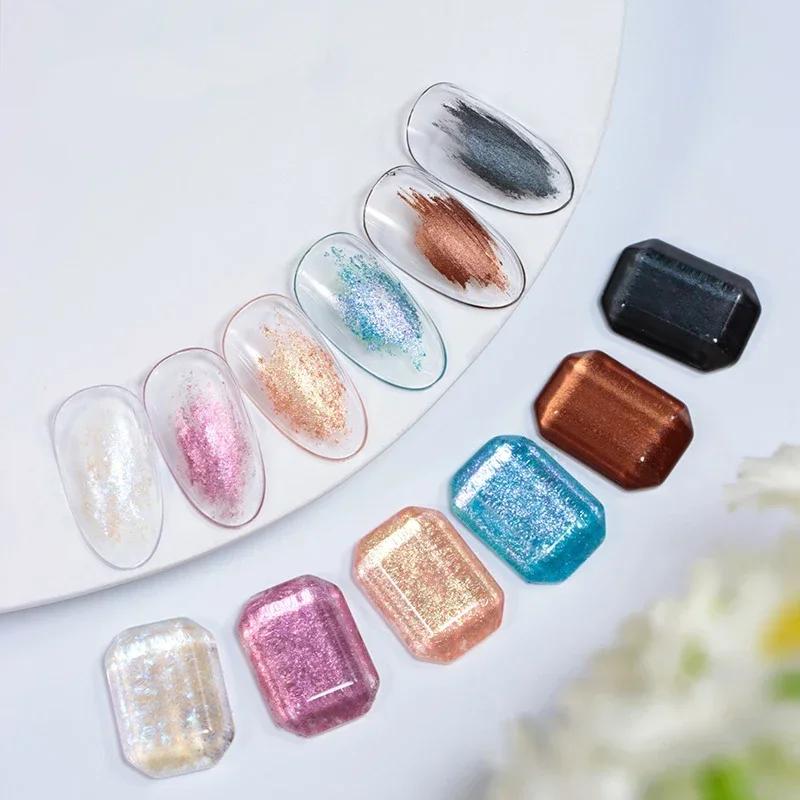 9 Colors Nail Fairy Dream Powder Color Texture Stereoscopic Styling Gel Nail Polish Professional Material Nail Gel varnishes