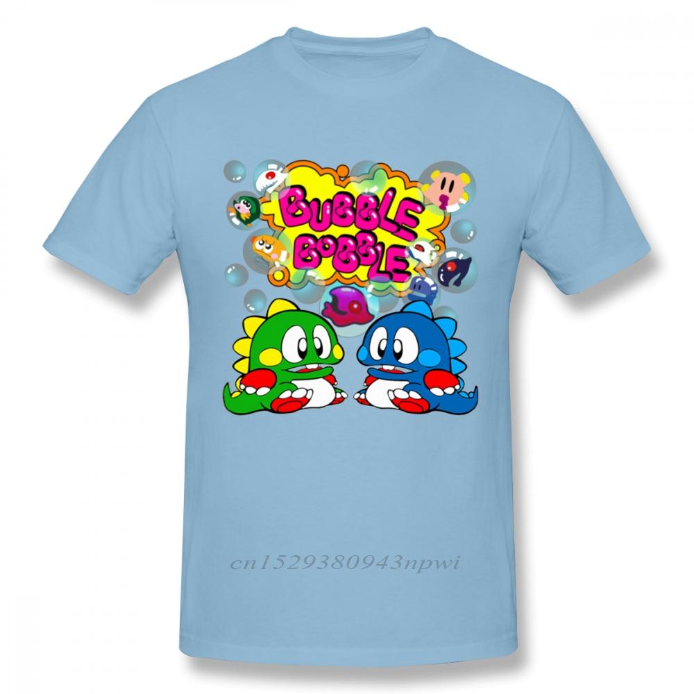 Bubble Bobble Retro  Console Game Tshirt Men New Custom Old School Game T Shirt Organic Cotton Plus Size Tee Camiseta