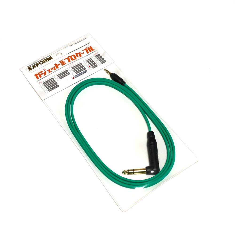 

EXFORM Gadget Pro Cable Mini Stereo Phone Stereo Phone Metal Cap Made in Japan OFC GML6.3ST-PX1-1.5M / 3.5mm - 6.3mm L-shaped -