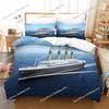 Romantic Love Duvet Cover Pillowcase Titanic Jack Rose Bedding Set Adult Boy Girl Bedroom Decoration Single Double Large Size
