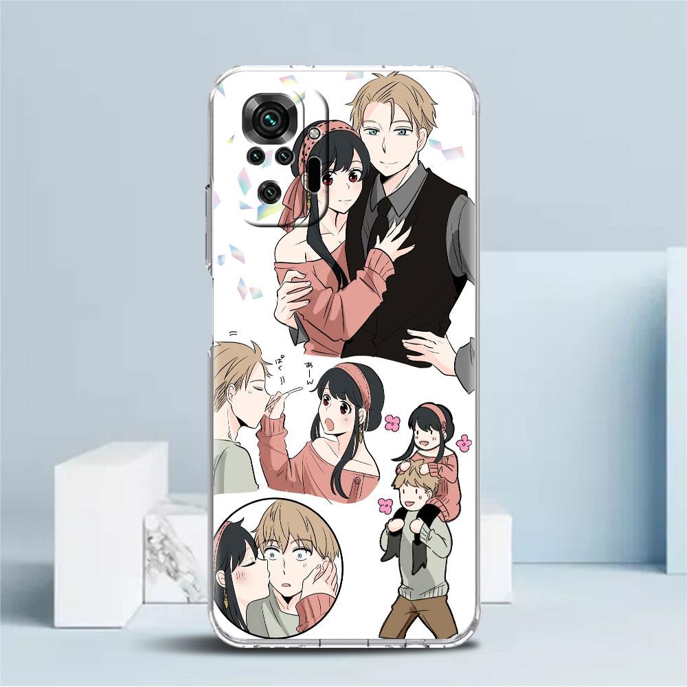 ShockProof Phone Case for Redmi Note 11 11E 10 9 8 Pro 11S 9S 10S K40 9A 9C 8T 7 10C 9t 9s Soft Cover Latest Comics Spy Family