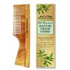 FLYSPACE Kacchi Neem Wooden Comb, Oil Treated, Stimulates Scalp, Controls Hairfall & Dandruff, Enables Hair Growth, 1 Unit (Half Comb)
