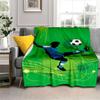 3d fotbal fotbal sportovní silueta vzor manta potah na rozkládací pohovku měkká deka kostkovaná měkká teplá flanel přehazovací deky ventilátory dárek