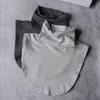 Women Striped Winter Warm Fake Collar High Round Neck Detachable Collar Woman White Shirt Neck Scarf False Collars