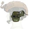 Capacete Eletrônico para Tiro Esportivo com Headset Montado no Capacete para Caça Captação de Som Redução de Ruído Proteção Auditiva Headset Tático