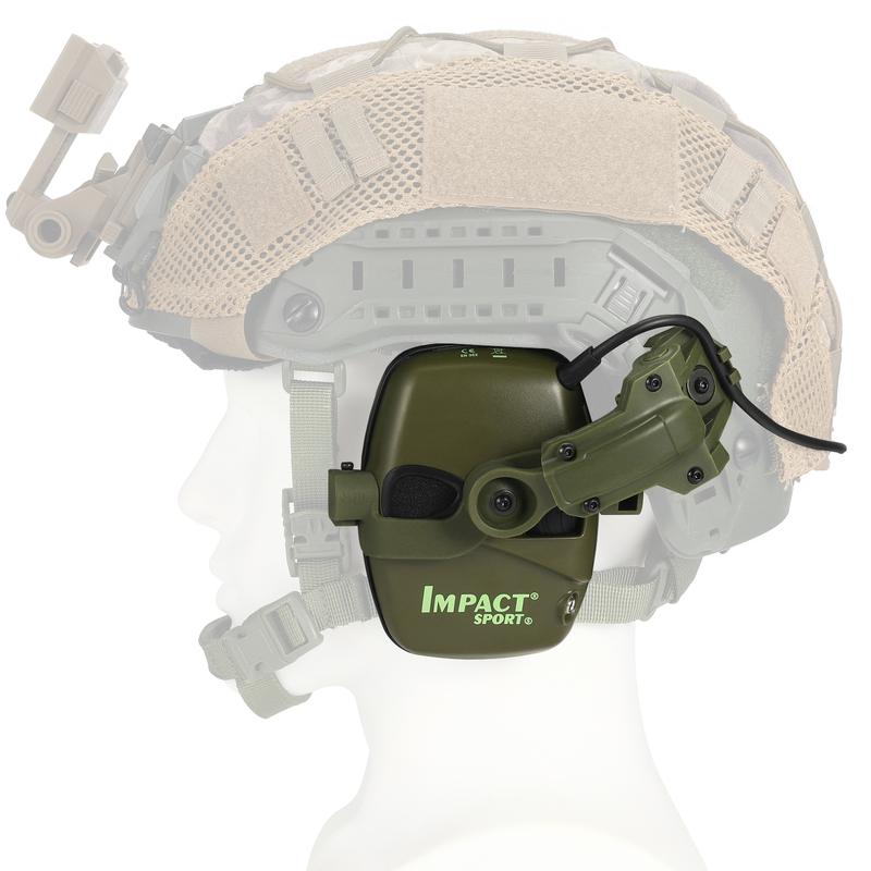 Capacete Eletrônico para Tiro Esportivo com Headset Montado no Capacete para Caça Captação de Som Redução de Ruído Proteção Auditiva Headset Tático