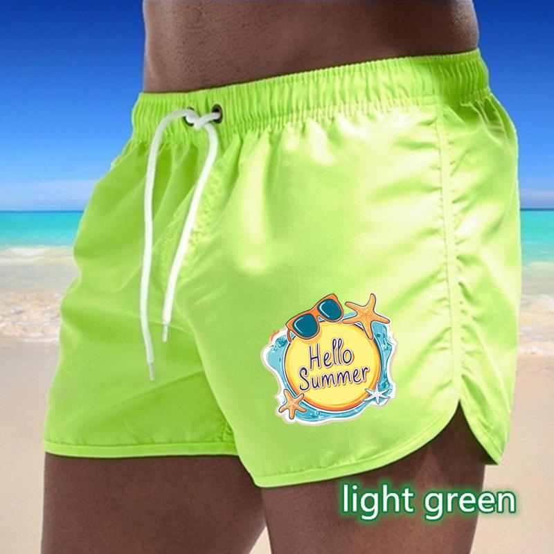 BBK-80 Summer New Men's Quick-Drying Swim Trunks Sports Pants Swimwear Beach Shorts Jogging Shorts Sports Creative Basketball Print