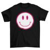 Womens FASHION Happy Face T-Shirt Mens Womens Tees Top Old School Rave Music Acid Pop 90`s Party Tee