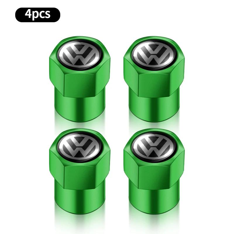 New Fashion Metal Hexagonal Car Wheel Tire Valve Ventil Caps For VW Volkswagen Jetta MK5 Golf Passat 3B7 601 171 Car Accessories