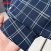 Men's Plaid Short-Sleeve Lapel Shirt