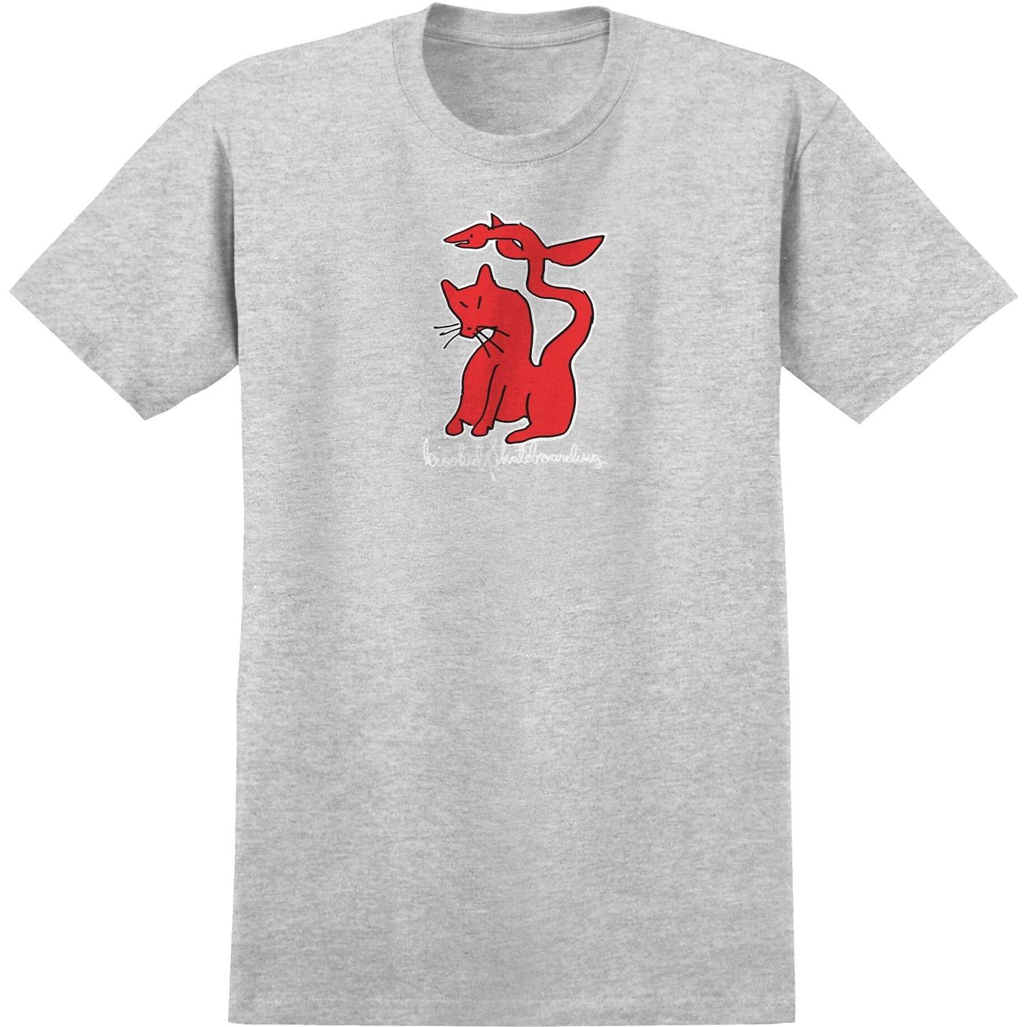 

Krooked Skateboards Shirt Kat Serpent Heather Grey/Red/White/Black S