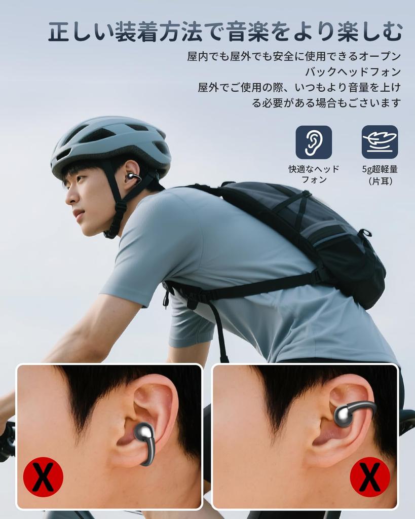 2025 Nový trend Sluchátka s ušní manžetou, Hi-Fi kvalita zvuku, Prevence úniku zvuku, Bluetooth 5.4, Sluchátka s otevřeným uchem, Lehká přibližně