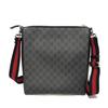 Použitá taška Messenger GG Supreme 9539 474137 9F23N 8850 7921 Logo Aplikace Webová Výšivka Černá Pánská z Japonska AUTENTICKÁ