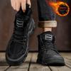 Winter New Popular Warm Men's High Top Boots Fashionable and Versatile Anti Slip Outdoor Travel Shoes