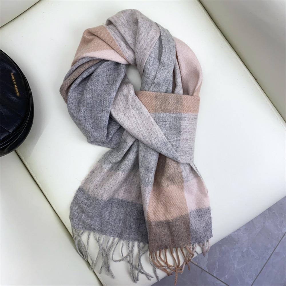 

Лучшие товары в Великобритании 100% шерстяной клетчатый шарф женский зимний студенческий универсальный мужской теплый шарф для пары подарок на день рождения