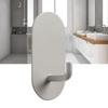 Wall Mounted Self Adhesive Hooks Waterproof Iron Single Hook Punch Free for Kitchen Bathroom Warm