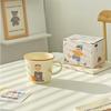 Family Creative Mug High  Value Cartoon Ceramic Cup Household Couple Breakfast Cup Cute Souvenir
