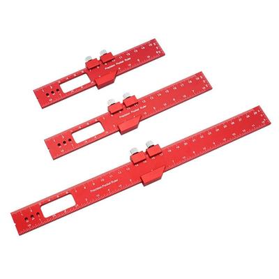 High-Precision Metric Measuring Tool Aluminum Alloy Positioning Gauge Ruler Industrial Drawing