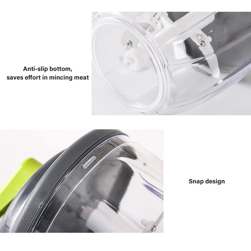Multifunctional Chopper with 420 Stainless Steel Blade Manual Vegetable Cutter For Home Cooking Meal Preparation Tool